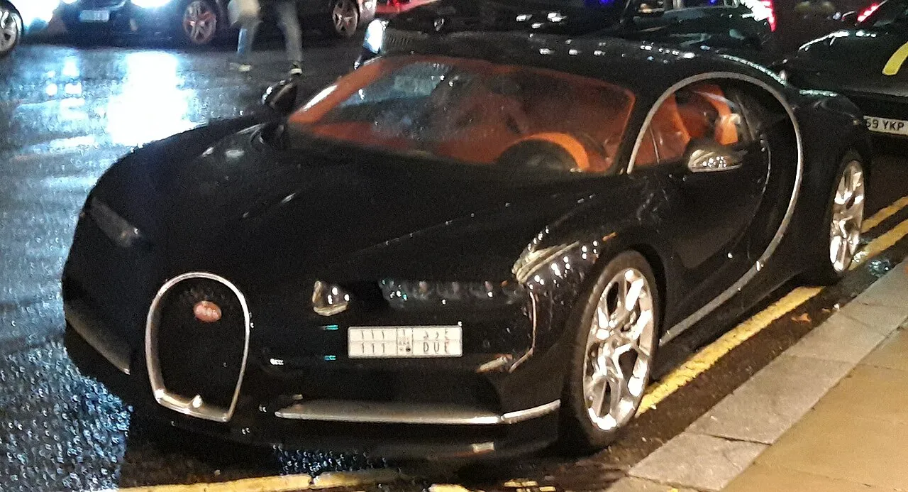 Bugatti Chiron model reference photo; not the listed vehicle