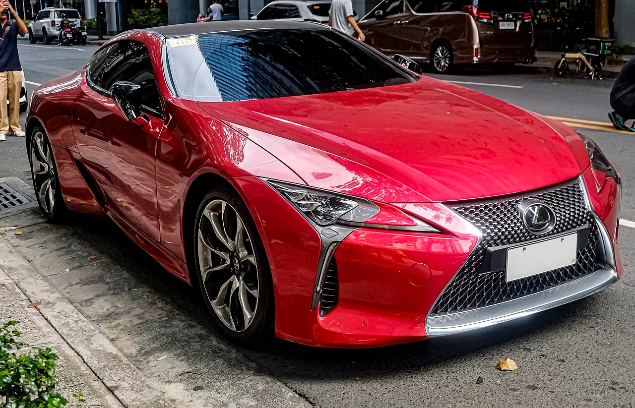 Lexus LC 500 URZ100 Radiant Red Contrast Layering — model reference, not inventory photo