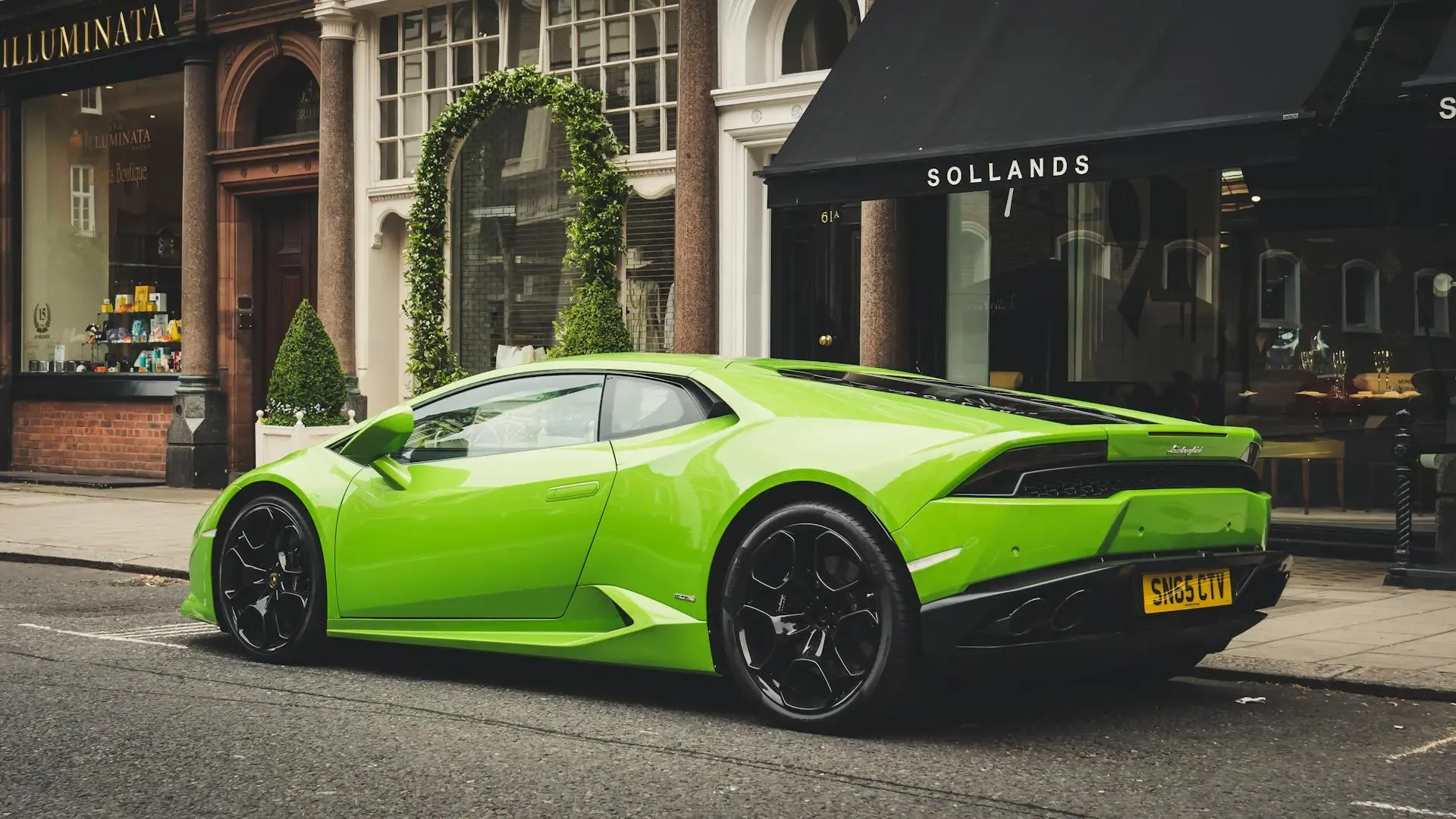 Image of an electric luxury car